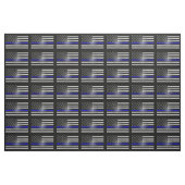 Thin-Blue-Linie Stoff (Fat Quarter (45,7 x 55,9 cm))