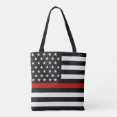 Thin Blue/Red Line-Flag Tasche (Rückseite)