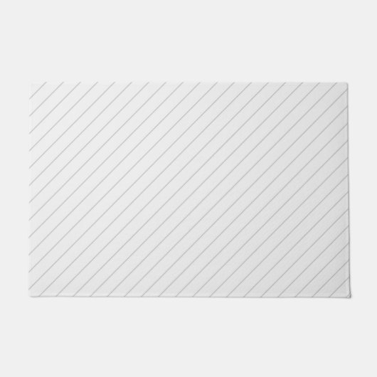 Thin Diagonal Lines Fußmatte (Vorderseite)