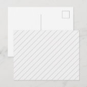Thin Diagonal Lines Postkarte (Vorne/Hinten)