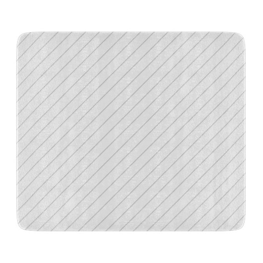Thin Diagonal Lines Schneidebrett (Vorderseite)