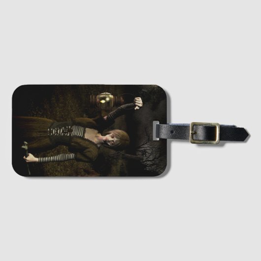 Thin female carrying lamp gepäckanhänger (Vorderseite (Horizontal))