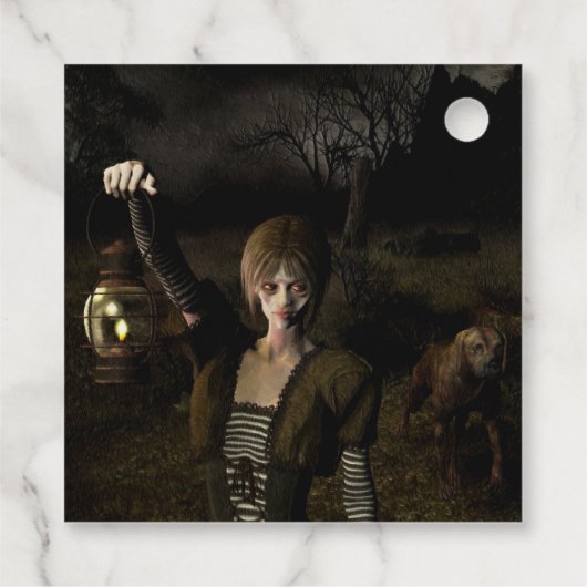 Thin female carrying lamp geschenkanhänger (Rückseite)