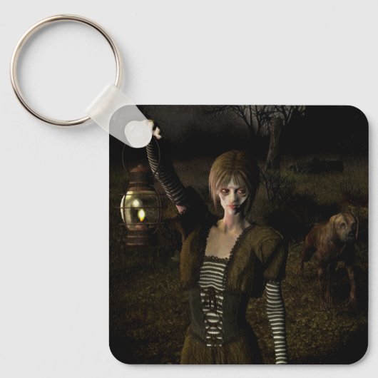 Thin female carrying lamp schlüsselanhänger (Vorderseite)