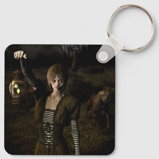 Thin female carrying lamp schlüsselanhänger (Rückseite)