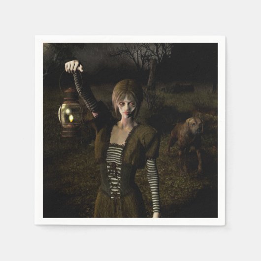 Thin female carrying lamp serviette (Vorderseite)