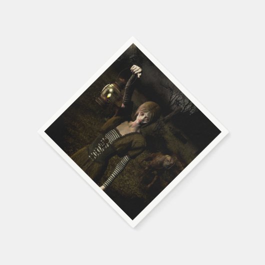 Thin female carrying lamp serviette (Ecke)