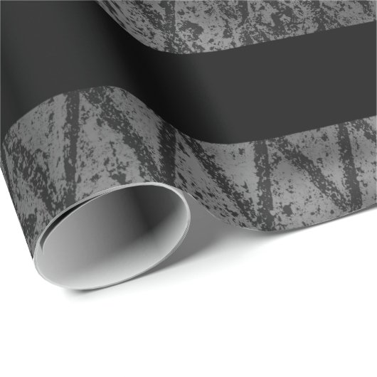 Thin-Gelbe Linie-Flagge Geschenkpapier (Rolleneckpunkt)