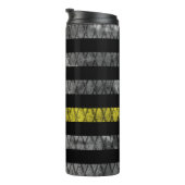 Thin-Gelbe Linie-Flagge Thermosbecher (Nach rechts gedreht)