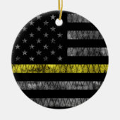 Thin-Gelbe Linie-Markierung für den Dispatcher Keramik Ornament (Vorne)