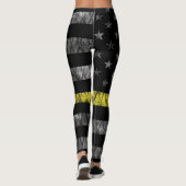 Thin-Gelbe Linie-Markierung für den Dispatcher Leggings (Rückseite)