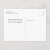 Thin Gold Line 911 Dispatcher Retirement Party Ankündigungspostkarte (Rückseite)