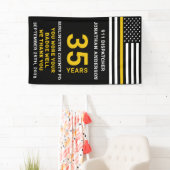 Thin Gold Line 911 Dispatcher Retirement Party Banner (Insitu)
