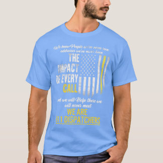 Thin Gold Line 911 Dispatcher Shirt Wir kennen Men