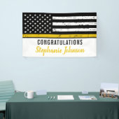 Thin Gold Line 911 Police Dispatcher Party Banner (Messeveranstaltung)