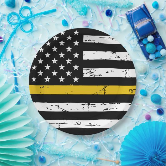 Thin Gold Line 911 Police Dispatcher Party Pappteller (Party)