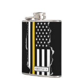 Thin Gold Line Dispatch USA Flag Torout Look Flachmann (Links)