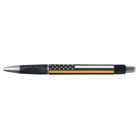 Thin Gold Line Flag Dispatcher Pen Kugelschreiber (Vorderseite)