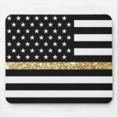 Thin Gold Line Glitzer Mousepad (Vorne)