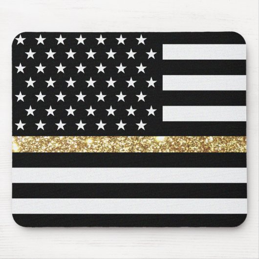 Thin Gold Line Glitzer Mousepad (Vorne)