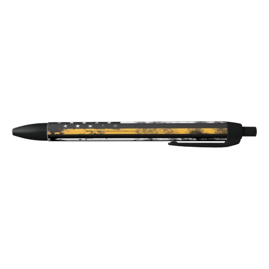 Thin Gold Line Grunge Flag Dispatcher Pen Kugelschreiber (Unterseite)