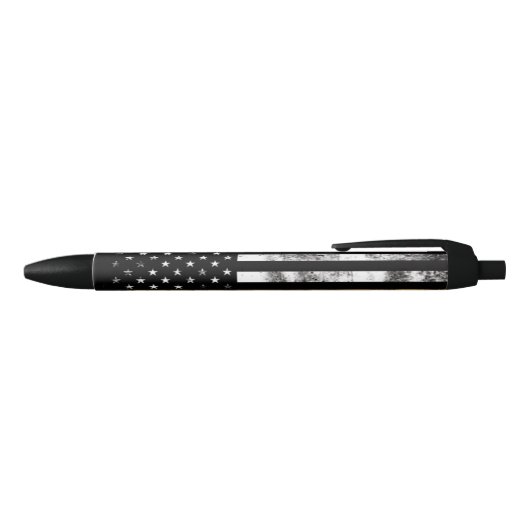 Thin Gold Line Grunge Flag Dispatcher Pen Kugelschreiber (Oberseite)
