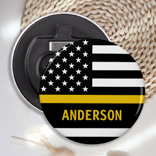 Thin Gold Line Moderner Personalisiert 911 Dispatc Flaschenöffner