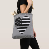Thin Gray Glitzer Line Tasche (Von Nahem)