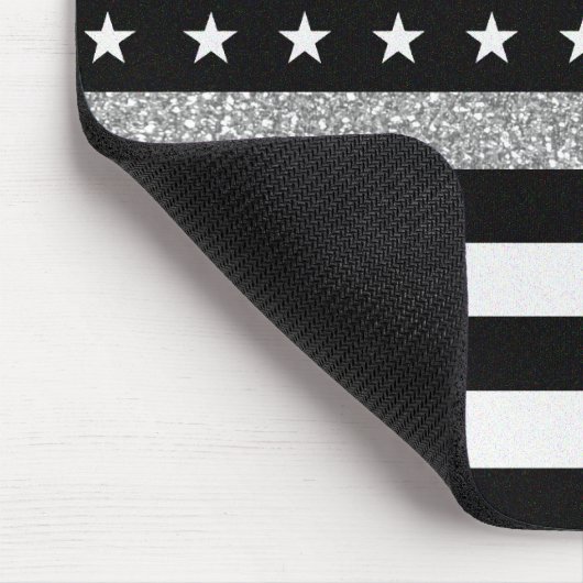 Thin Gray Line Glitzer Mousepad (Ecke)