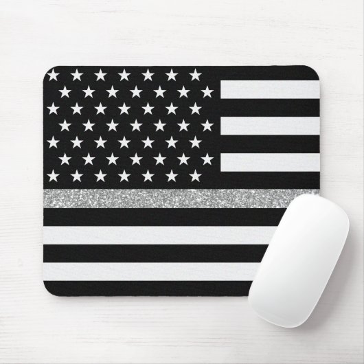 Thin Gray Line Glitzer Mousepad (Mit Mouse)