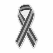 Thin Gray Line Ribbon Aufkleber (Vorderseite)