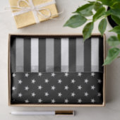 Thin Gray Line & Stars Seidenpapier (Geschenk)