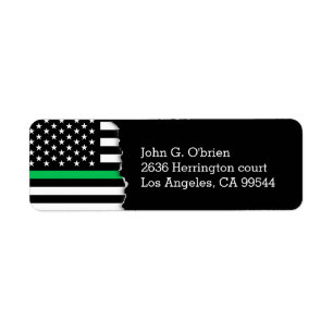 Thin Green Line American Flag