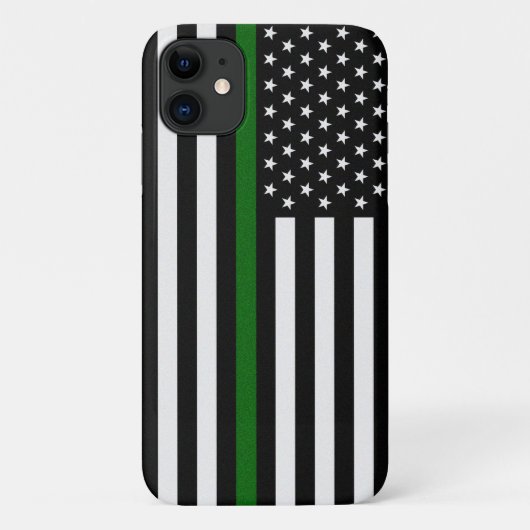 Thin Green Line Border/Animal/Park Flag Case-Mate iPhone Hülle (Rückseite)
