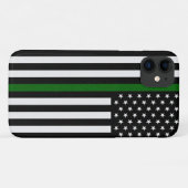 Thin Green Line Border/Animal/Park Flag Case-Mate iPhone Hülle (Rückseite (Horizontal))