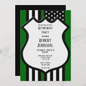 Thin-Green-Line-Einstellung Einladung (Vorne/Hinten)