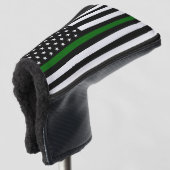 Thin-Green-Line-Flagge Golf Headcover (3/4 Vorderseite)