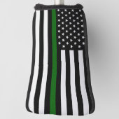 Thin-Green-Line-Flagge Golf Headcover (Rotieren 90)