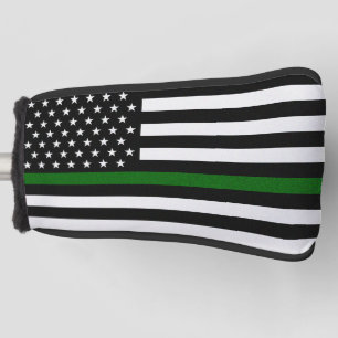 Thin-Green-Line-Flagge Golf Headcover