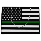 Thin-Green-Line-Flagge Große Geschenktüte (Vorderseite)