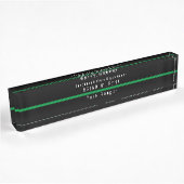 Thin Green Line Military Modern Monogram Namensplakette