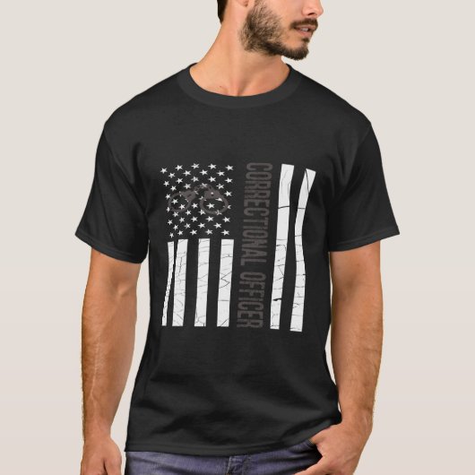 Thin Grey Line Co American Flag Hoodie T-Shirt (Vorderseite)