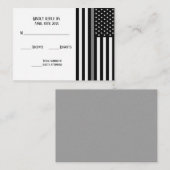 Thin Grey Line Flag Begleitkarte (Vorne/Hinten)