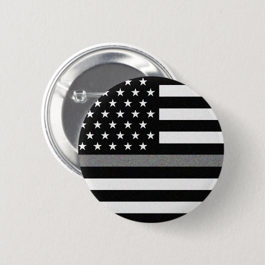 Thin Grey Line Flag Button (Vorne & Hinten)