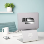 Thin Grey Line Flag Nebraska Aufkleber (Laptop auf Schreibtisch)