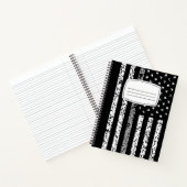 Thin Grey Line Flag Notizblock (Innenseite)