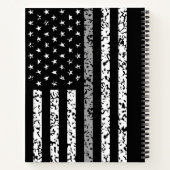 Thin Grey Line Flag Notizblock (Rückseite)