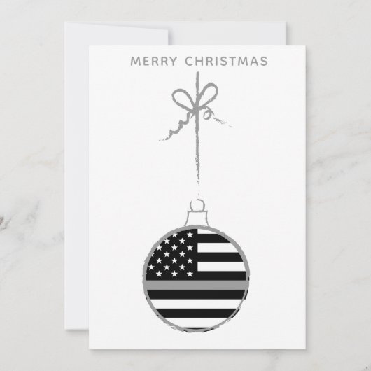 Thin Grey Line Weihnachtsberater Feiertagskarte (Vorderseite)