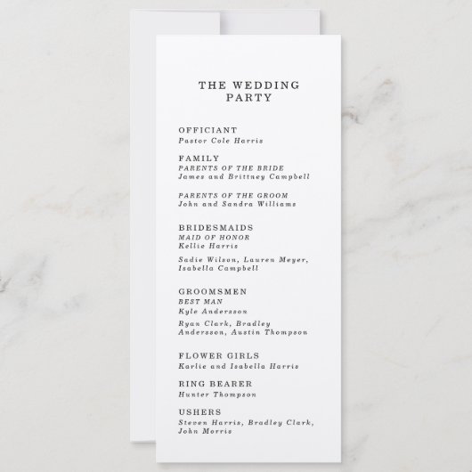 Thin Imitats Goldgrenzenhochzeit Einladung (Rückseite)