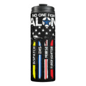 Thin Line First Responder Einheit Thermosbecher (Vorderseite)